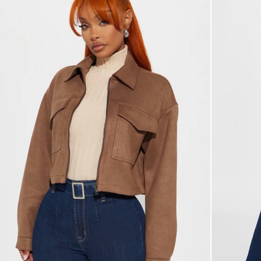 Marissa Faux Suede Jacket Fashion Nova - Mocha